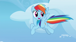 Size: 1920x1080 | Tagged: safe, derpibooru import, screencap, rainbow dash, pegasus, pony, father knows beast, solo