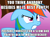 Size: 610x455 | Tagged: safe, derpibooru import, screencap, rainbow dash, pegasus, pony, angry, best pony, image macro, implied murder, internet tough guy, meme, op is a cuck, vulgar