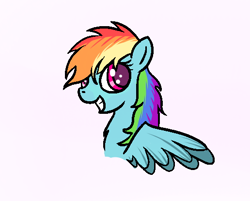 Size: 516x415 | Tagged: safe, artist:gabbygums, derpibooru import, rainbow dash, pegasus, pony, smiling, solo