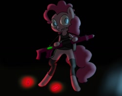 Size: 1110x873 | Tagged: safe, artist:tehboxpony, pinkie pie, earth pony, pony, cool, not done, rocket launcher, soldier, solo