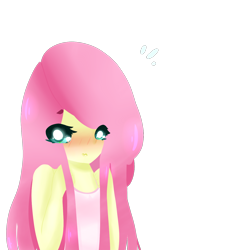 Size: 1200x1300 | Tagged: safe, artist:hi-miss-cupcake, fluttershy, equestria girls, blushing, solo