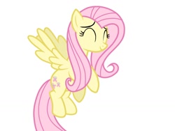 Size: 1024x768 | Tagged: safe, artist:birdivizer, fluttershy, pegasus, pony, cute, flying, happy, simple background, solo, vector, white background