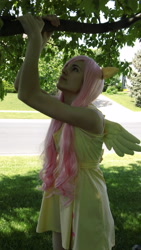 Size: 2160x3840 | Tagged: safe, artist:necronekochan, fluttershy, human, cosplay, irl, irl human, photo