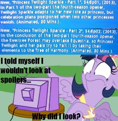 Size: 563x576 | Tagged: safe, derpibooru import, twilight sparkle, twilight sparkle (alicorn), alicorn, princess twilight sparkle (episode), exploitable meme, meme, obligatory pony, text, tv meme