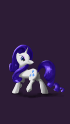 Size: 640x1136 | Tagged: safe, artist:mizore43, rarity, pony, unicorn, female, horn, mare, solo, white coat