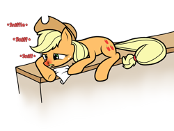 Size: 2048x1536 | Tagged: safe, artist:sneezyapplejack, applejack, earth pony, pony, cold, fetish, flu, green, illness, mucus, sick, sneezing, sneezing fetish, sniffling, snot, solo, tissue