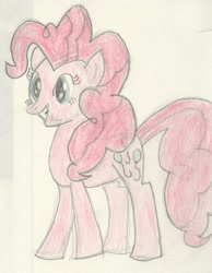 Size: 2428x3134 | Tagged: safe, artist:barryfrommars, pinkie pie, earth pony, pony, pencil drawing, solo, traditional art