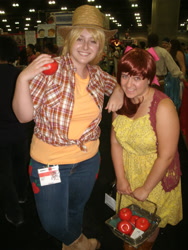 Size: 3000x4000 | Tagged: safe, artist:arp-photography, apple bloom, applejack, human, cosplay, irl, irl human, photo