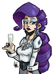 Size: 550x746 | Tagged: safe, artist:theartrix, rarity, human, humanized, lipstick, nail polish, simple background, solo, transparent background