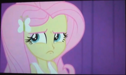 Size: 1204x720 | Tagged: safe, fluttershy, equestria girls, rainbow rocks, angry, frown