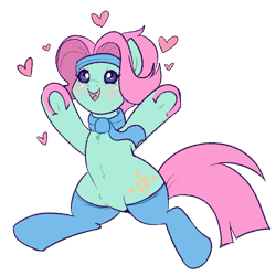 Size: 744x744 | Tagged: safe, artist:lulubell, derpibooru import, oc, oc only, oc:💚, earth pony, pony, clothes, female, mare, socks