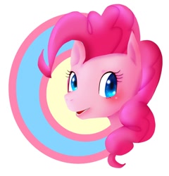 Size: 768x800 | Tagged: safe, artist:hosikawa, pinkie pie, earth pony, pony, female, mare, pink coat, pink mane, pixiv, solo