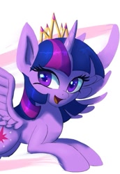 Size: 431x628 | Tagged: safe, artist:raikoh, derpibooru import, twilight sparkle, twilight sparkle (alicorn), alicorn, pony, crown, female, mare, new crown, solo