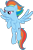 Size: 1024x1532 | Tagged: safe, artist:blah23z, artist:dashiesparkle, derpibooru import, night glider, rainbow dash, recolor, simple background, solo, transparent background, vector