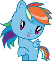 Size: 3000x3507 | Tagged: safe, artist:cloudyglow, derpibooru import, rainbow dash, pegasus, pony, chibi, cute, cutie mark crew, dashabetes, simple background, solo, toy, transparent background