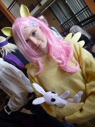 Size: 900x1200 | Tagged: safe, artist:maishericostumes, fluttershy, human, clothes, cosplay, irl, irl human, photo, sweater, sweatershy