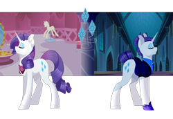 Size: 4349x3000 | Tagged: dead source, safe, artist:hfinder, rarity, pony, unicorn, the cutie re-mark, alternate hairstyle, alternate timeline, night maid rarity, nightmare takeover timeline