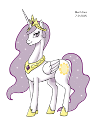 Size: 1088x1359 | Tagged: safe, artist:mortdres, princess celestia, alicorn, pony, female, mare, princess molestia, simple background, smiling, solo, transparent background