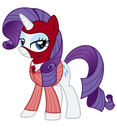 Size: 2900x3149 | Tagged: safe, artist:avastindy, rarity, pony, unicorn, clothes, mask, solo, spy, suit, team fortress 2, vector