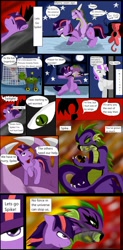 Size: 626x1277 | Tagged: safe, artist:mad-mutt, derpibooru import, spike, twilight sparkle, twilight sparkle (alicorn), twilight velvet, alicorn, dragon, pony, comic, female, mare