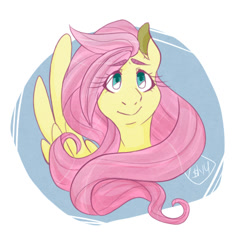 Size: 500x500 | Tagged: safe, artist:twilidramon, fluttershy, pegasus, pony, bust, portrait, solo