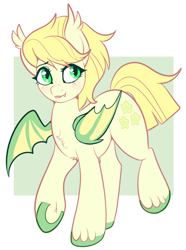 Size: 540x724 | Tagged: safe, artist:lulubell, derpibooru import, oc, oc only, oc:starfruit, bat pony, solo