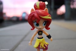Size: 6000x4000 | Tagged: safe, artist:artofmagicpoland, sunset shimmer, better together, equestria girls, clothes, doll, equestria girls minis, eqventures of the minis, inception, namesake, solo, summer sunset, sunset, sunshine shimmer, swimsuit, toy
