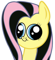 Size: 855x934 | Tagged: safe, artist:pureinsanity, fluttershy, pegasus, pony, emoshy, hey you, solo