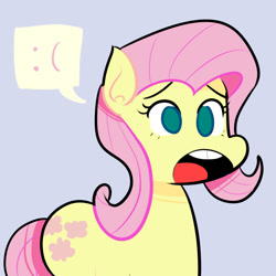 Size: 700x700 | Tagged: safe, fluttershy, pegasus, pony, :c, female, mare, pink mane, solo, yellow coat