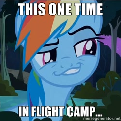 Size: 500x501 | Tagged: safe, derpibooru import, rainbow dash, pegasus, pony, american pie, exploitable meme, faic, meme, memegenerator, smirk, smugdash, solo