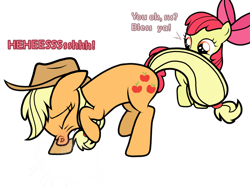 Size: 2048x1536 | Tagged: safe, artist:sneezyapplejack, apple bloom, applejack, earth pony, pony, fetish, nose wrinkle, nostrils, red nosed, sick, sneezing, sneezing fetish, spray