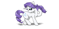 Size: 600x300 | Tagged: safe, artist:invisibleone11, part of a set, rarity, pony, unicorn, simple background, sketch, solo, white background