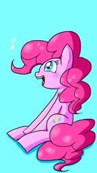 Size: 640x1136 | Tagged: safe, artist:vdru7, pinkie pie, earth pony, pony, female, mare, pink coat, pink mane, pixiv, solo