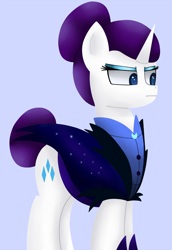 Size: 1000x1450 | Tagged: safe, artist:king-sombrero, rarity, pony, unicorn, the cutie re-mark, night maid rarity, solo