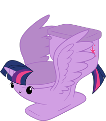 Size: 2000x2293 | Tagged: safe, artist:raffa2300, artist:zutheskunk edits, derpibooru import, edit, twilight sparkle, twilight sparkle (alicorn), alicorn, original species, toilet pony, but why, c:, simple background, smiling, solo, species swap, spread wings, toilet, toilet sparkle, transparent background, wat, what has science done, wings