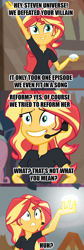 Size: 876x2622 | Tagged: safe, edit, edited screencap, screencap, sunset shimmer, better together, equestria girls, opening night, spoiler:steven universe, diamond, implied white diamond, spoilers for another series, steven universe