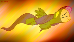 Size: 1920x1080 | Tagged: safe, artist:slb94, fluttershy, pegasus, pony, flying, solo, vector