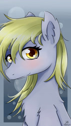 Size: 2160x3840 | Tagged: safe, artist:dashy21, derpy hooves, pony, bust, portrait, solo