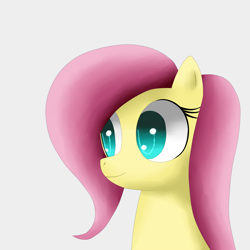 Size: 1100x1100 | Tagged: safe, artist:king-sombrero, fluttershy, pegasus, pony, female, mare, pink mane, solo, yellow coat