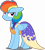 Size: 4000x4456 | Tagged: dead source, safe, artist:xebck, derpibooru import, rainbow dash, pegasus, pony, make new friends but keep discord, absurd resolution, alternate hairstyle, clothes, dress, floppy ears, gala dress, glare, grumpy, jealous, looking at you, rainbow dash always dresses in style, simple background, solo, transparent background, vector