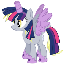 Size: 5760x5760 | Tagged: safe, artist:greenmachine987, derpy hooves, pony, scare master, absurd resolution, alicorn costume, clothes, costume, fake horn, fake wings, nightmare night costume, simple background, solo, toilet paper roll, toilet paper roll horn, transparent background, twilight muffins, twilight sparkle costume, vector, wig