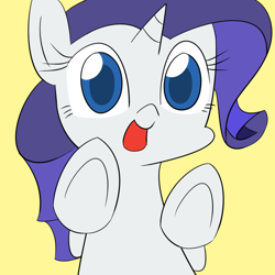 Size: 700x700 | Tagged: safe, artist:ilv, rarity, pony, unicorn, hooves, simple background, solo