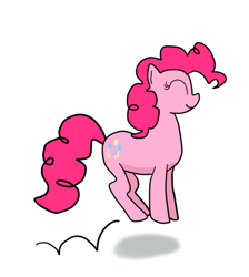 Size: 464x518 | Tagged: safe, artist:infinityr319, pinkie pie, earth pony, pony, happy, hopping, pronking, speedpaint