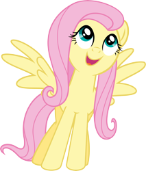 Size: 8000x9405 | Tagged: safe, artist:vulthuryol00, fluttershy, pegasus, pony, absurd resolution, simple background, singing, solo, transparent background, vector