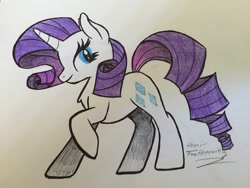 Size: 3264x2448 | Tagged: safe, artist:doni-featherwing, rarity, pony, unicorn, female, horn, mare, solo, white coat