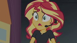 Size: 1280x720 | Tagged: safe, screencap, sunset shimmer, better together, equestria girls, opening night, solo