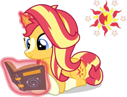 Size: 881x672 | Tagged: safe, artist:mlp-trailgrazer, sunset shimmer, pony, unicorn, alternate universe, female, mare, reversal au, simple background, solo, transparent background