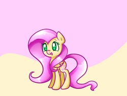 Size: 1024x768 | Tagged: safe, artist:le-poofe, fluttershy, pegasus, pony, female, mare, pink mane, solo, yellow coat