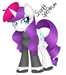 Size: 2400x2721 | Tagged: safe, artist:scarlet-spectrum, rarity, pony, unicorn, simple background, solo, transparent background