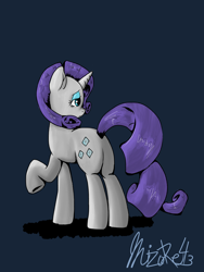 Size: 960x1280 | Tagged: safe, artist:mizore43, rarity, pony, unicorn, female, horn, mare, solo, white coat